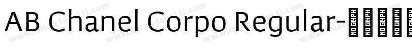 AB Chanel Corpo Regular字体转换